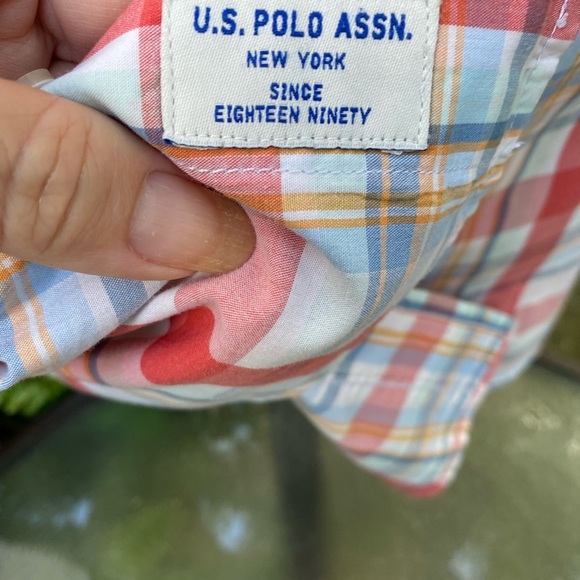 U.S. POLO Association New York Men’s 2X Plaid Buttoned Down Shirt - Picture 6 of 7